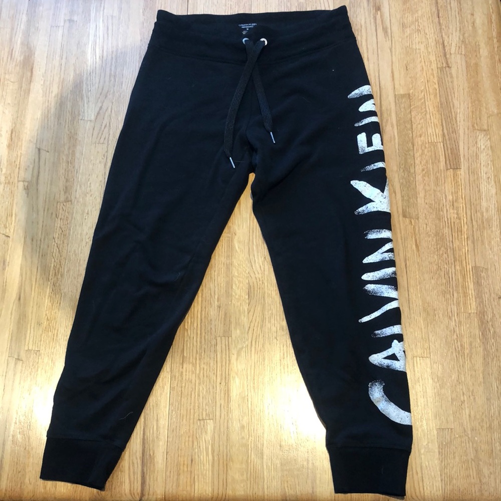 Black Calvin tight sweat pants